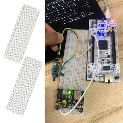 3pcs Breadboard 830 Point Solderless Prototype PCB Board Kit, Solderless Breadboard for Arduino Proto Shield Distribution Connecting Blocks.