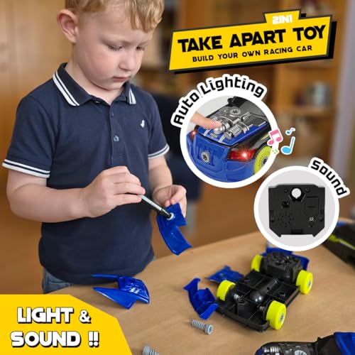GILOBABY Take Apart Toys for Boys, STEM Building Set with Electric Drill