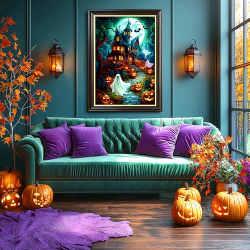 Blueforest Halloween Haunted House 1000 Piece Jigsaw Puzzle for Adults - color: Halloween Haunted House