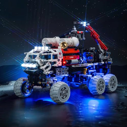 Upgraded Led Light Kit for Lego Mars Crew Exploration Rover Building Set, Compatible with Lego 42180 (Model Not Included)