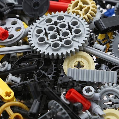 Habow 270pcs Technic-Parts Gears-Axle-Pin-Connector Compatible with Lego-Technic, Wheels Link Chain Gear Rack Steering Wheel Technic Bush Hook Tow Ball String Reel Differential. MOC Building-Blocks.