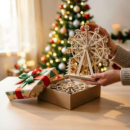 3D Wooden Puzzles for Adults: DIY Ferris Wheel Model Kit - color: Ferris Wheel