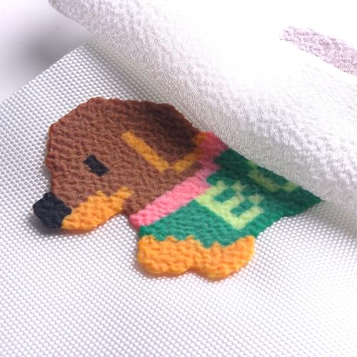 Fuse Bead Iron Paper Ironing Cloth Thick Texture Edge Binding Heat-Resistant Reusable Rainbow Gradient Fabric for Fuse Bead Towel Iron-On Transfer Craft Accessories Tool(Size:7.9"X6"A5) - size: Medium