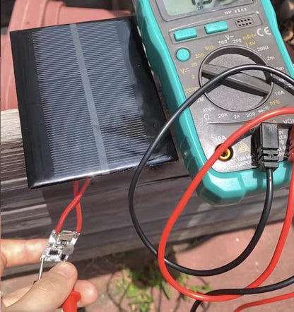 Fielect 5pcs 6V 0.6W Solar Panel Polysilicon Mini Solar Cells DIY Electric Toy Materials for Battery Power LED 60x90mm - size: 6V 0.6W