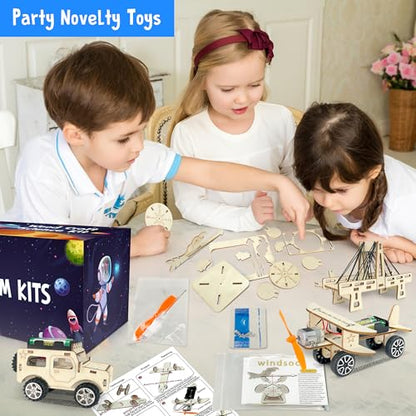 LINAYE 24 Packs STEM Kits for Kids, 6 in 1 Treasure Box Toys Gifts for Kids
