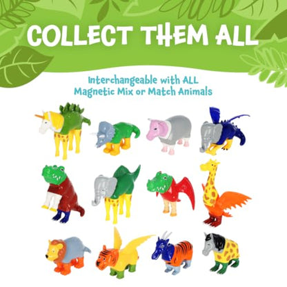 POPULAR PLAYTHINGS Large Magnetic Mix or Match Dinosaurs 2, Set of 4