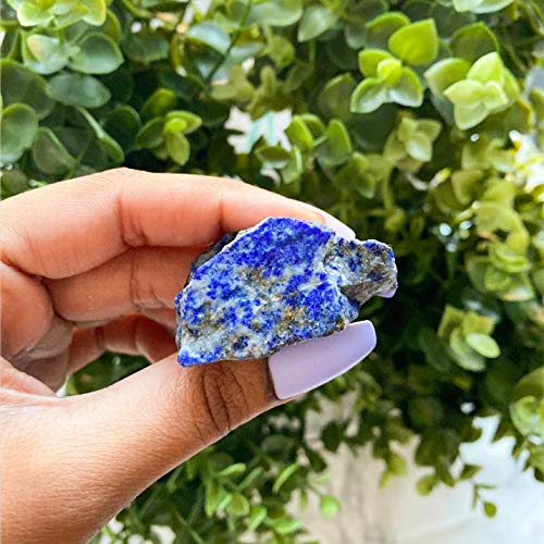 Zenkeeper 1Lb Lapis Lazuli Crystal Stone Natural Raw Stones & Fountain Rocks for Tumbling, Cabbing, Polishing, Wire Wrapping, Wicca & Reiki Crystal Healing - color: Lapis Lazuli