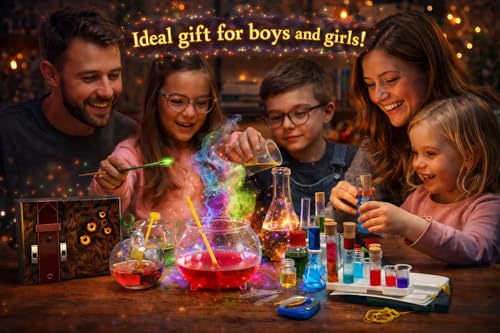 Science4you Magic Potions - Potion Making Kit for Children, Create & Mix your own Magic Potions - Magic Cauldron Toy for Kids Age 7 8 9 10 11 12+ Magic Toy & Crafts Set, Original Gift for Boys & Girls - style: 1. Mysterious Potions