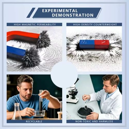 GOODTAKE Iron Filings, Iron Shavings, Iron Powder, Magnetic Powder, Iron Oxide Powder, Metal Shavings, Magnetic Sand Ideal for Science Experiments, Educational Projects Magnetic Studies (16 Ounces) - size: 16 Ounces