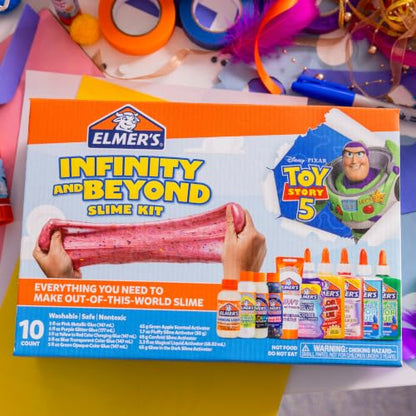 Elmer's Infinity and Beyond Slime Kit Featuring Toy Story Characters, Slime Supplies, Color Glue, Fluffy Slime, 10 Piece Kit - style: Toy Story 5 Infinity & Beyond Kit