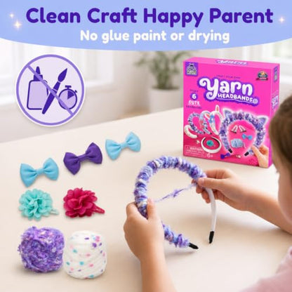Wrap & Wear DIY Yarn Headband Making Kit, 7 Year Old Girl Birthday Gifts - style: Yarn Headbands