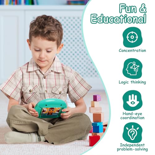 Rotating Puzzle for Toddlers Kids 3+, Travel Essentials Toys - color: Animal