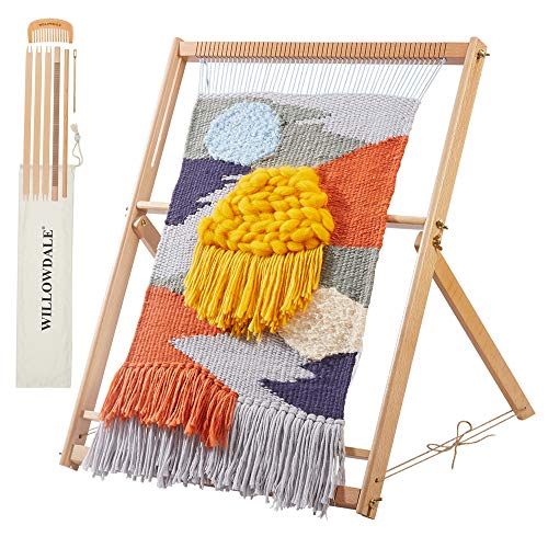 WILLOWDALE 25.2" H x 19.3" W Weaving Loom with Stand for Adults - size: Large