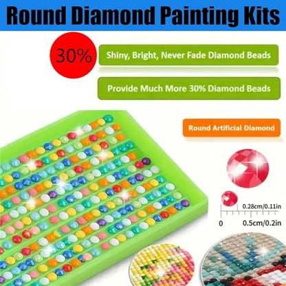Flower 5D Diamond Painting Kits for Adults Beginners,Farmhouse 12 X 16inch - color: DZ928