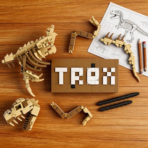 T-Rex Skeleton Building Set Model Poseable Joints 316Pcs Office Display