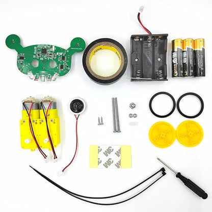 Line Following Robot Kit Smart Robot Assembly Project Kit Obstacle Avoidance Robot with Music DIY Kit Educational Robot Toy, Medium