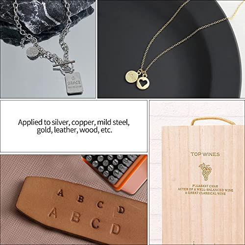 Metal Stamping Kit, Including 37pcs Stamps, Bench Block and Hammer