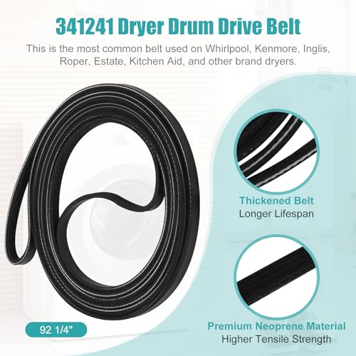 Upgraded 4392065 Dryer Repair Kit Including 691366 Idler Pulley - style: Black White Roller