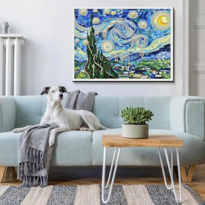 Pearl Art Kits for Adults,Starry Night Pearl Diamond Painting Kits,Wall Art - color: DP04513