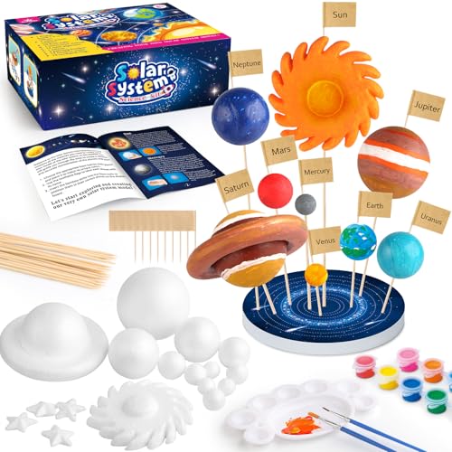 wookidel 64 PCS Solar System Project Kit, Solar System for Kids