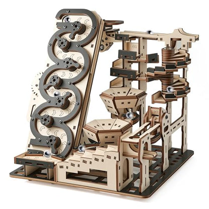 Electric Rolling Ball Maze, 3D Wooden Mechanical Puzzle for Adults Teens 14+ - color: Jw029-318pcs