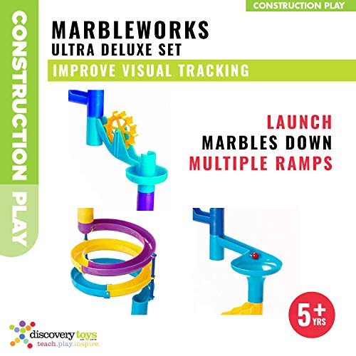 Discovery Toys MARBLEWORKS® Marble Run Ultra Deluxe Set | Kid-Powered Learning | STEM Educational Building Block Toy Learning & Childhood Development 5 Years Old and Up - style: Ultra Deluxe Set