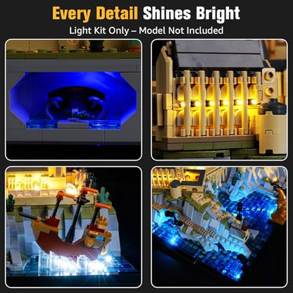 BrickSoul RC Light Kit for LEGO Hogwarts Castle 76419 Set, Lights Only - size: 76419 Premium Remote Light Kit