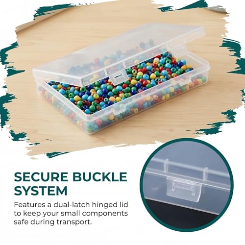 LJY 6 Clear Rectangular Plastic Boxes, 7.1 x 4.3 x 1.2 in for Electronics - color: Transparent, size: 7.1 x 4.3 x 1.2 inch
