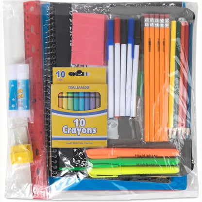 Trail maker School Supplies Kit 45 Piece Grades K-12 - size: 1 Count (Pack of 45)