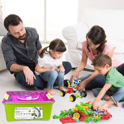 Huaker STEM Building Toys for 3 4 5 6 7 8 Year Old Boys Girls Birthday Gift - style: 180