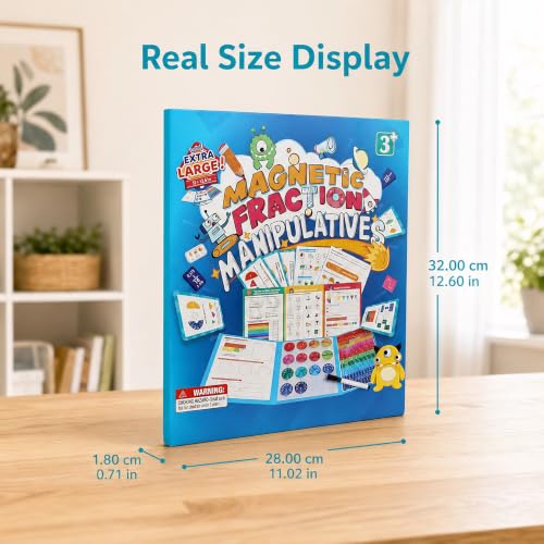 Extra Large Magnetic Fraction Manipulatives Math Visual Aids For Students