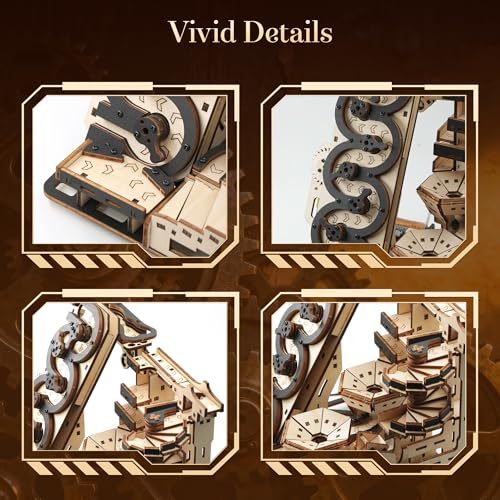 Electric Rolling Ball Maze, 3D Wooden Mechanical Puzzle for Adults Teens 14+ - color: Jw029-318pcs