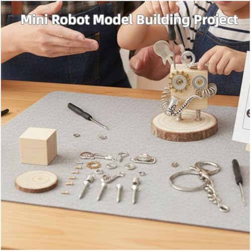 DEUXPER Steampunk Robot DIY Kit, Musician Style - style: Musician+Keychain