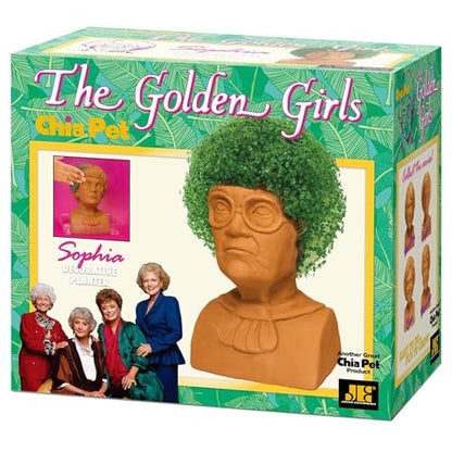 Chia Pet Golden Girls Sophia Terracotta Planter with Seed Pack - style: Golden Girls - Sophia