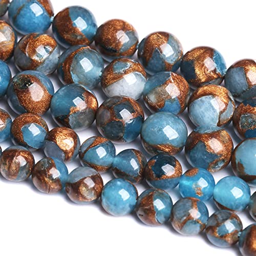 4MM 88PCS Lake Blue Cloisonne Craft Spacer Loose Beads for Jewelry Making DIY Bracelet - color: Blue Cloisonne, size: 4mm