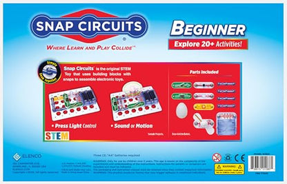SNAP CIRCUITS Beginner SCB-20 STEM Electronics Toy for Kids Ages 5-9