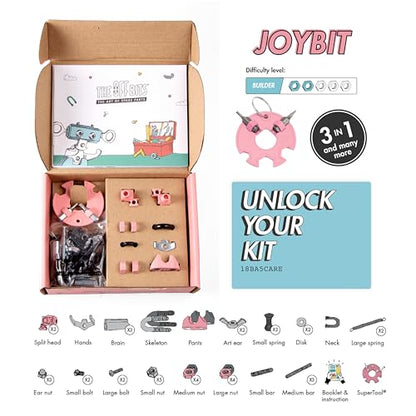 The Off Bits JoyBit Build Your Own Robot Toy Construction Set, Educational Easter Gift Ideas STEM Activities Learning Kit, Creative Build and Play Model Kit Steam Toys for 6 7 8 9 10+ Year Old