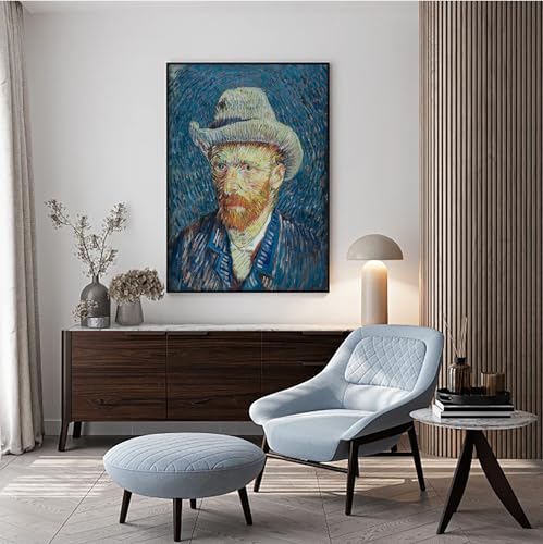 VeGuude Van Gogh Portrait Diamond Art Kits for Adults- Diamond Painting Kits for Adults Beginners,5D DIY Full Drill Diamond Painting Gem Art and Crafts 12x16inch - color: DP02872