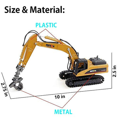 Ailejia 1/50 Scale Diecast Articulated Dump Truck Alloy Models Timber Grab Vehicle Construction Vehicle Model Engineering Car Toy boy Gift (Timber Grab) - color: Timber