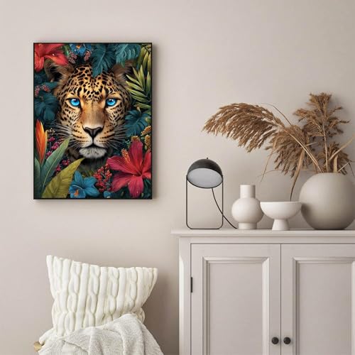 TOPCLTV Animal Diamond Art Kits for Adults,5D Leopard Diamond Painting Kits - color: HS003-1