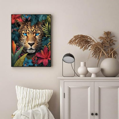 TOPCLTV Animal Diamond Art Kits for Adults,5D Leopard Diamond Painting Kits - color: HS003-1