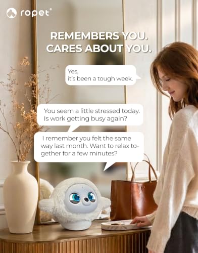 AI Pet Interactive Robotic Companion Robot, Emotional Support for Kids and Adults, AI Desk Emo Robots, Anxiety Relief Comfort Gift (Including Colorful Charging Base)