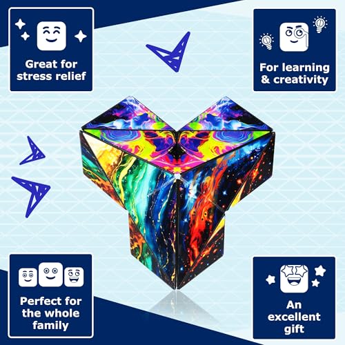 Shashibo ICOSA XL Magnetic Puzzle Toy, Stress Relief Fidget Toy - color: Infinity, size: ICOSA