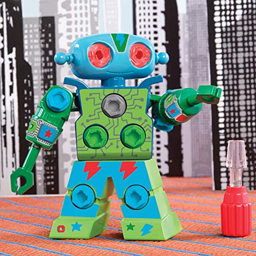 Educational Insights Design & Drill Robot - Construction Toys & Tools for Kids, Robot Toy Building Sets, Kids' Tool Set with Working Screwdriver, Take Apart STEM Set, Gifts for Boys & Girls Ages 3+ - color: Multi