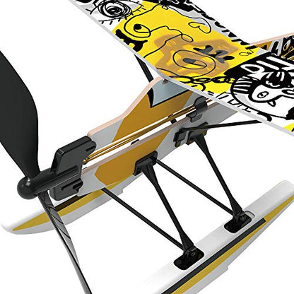 PLAYSTEM Rubber Band Aeroplane Seaplane STEM Kit - color: Seaplane