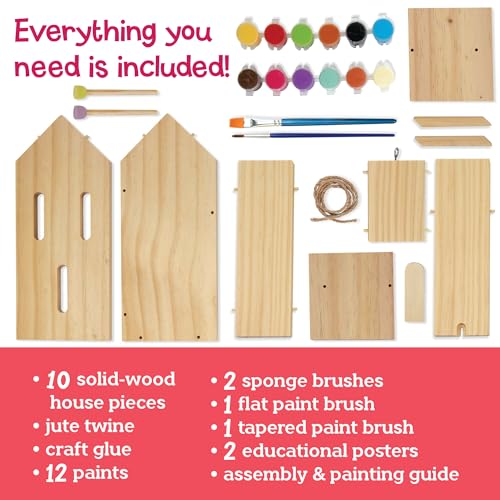 MindWare Make Your Own Butterfly House Kit - Butterfly Craft Kit for Kids Age 5 and Up