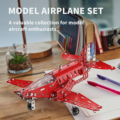 Lucky Doug STEM Building Projects Model Airplane Set - Building Toys for Kids Ages 8-12, Assembly Science Kit for Boys 7 8 9 10 11 Years Old - style: 869-2