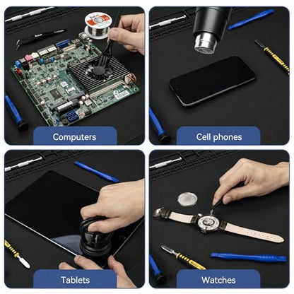 Kaisi Extra Large Soldering Mat, 932°F Heat Resistant Silicone Solder Mat - color: Black, size: 27.6'' x 15.7''