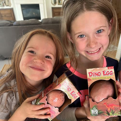 Dino Egg Excavation Kits from Big Discoveries - Discover Prehistoric Dinosaur Eggs | Interactive Fossil Archaeology Dig Kit Toy for Kids | Six Dinosaurs to Collect - size: 2.9 x 2.9 x 5.0 inches