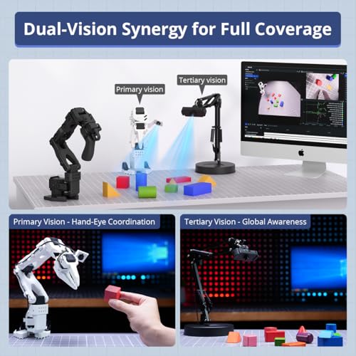 HIWONDER AI Robotic Arm Kit for LeRobot SO-ARM101 VLA Imitation Learning